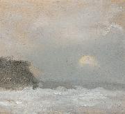 Clarice Beckett Moonrise, Beaumaris oil on canvas